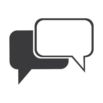 Chat Bubbles Vector Icon illustration design,Chat and Speech Bubble Icons S.. Illustrazione stock