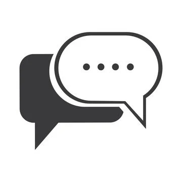 Chat Bubbles Vector Icon illustration design,Chat and Speech Bubble Icons S.. Stock Illustration