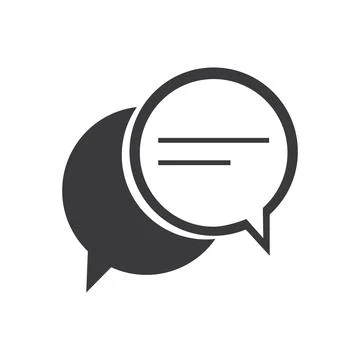Chat Bubbles Vector Icon illustration design,Chat and Speech Bubble Icons S.. Stock Illustration
