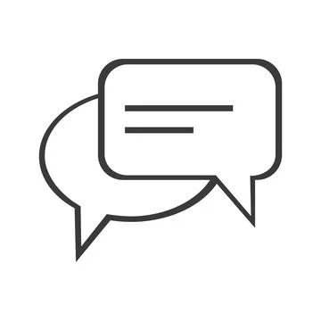 Chat Bubbles Vector Icon illustration design,Chat and Speech Bubble Icons S.. Stock Illustration