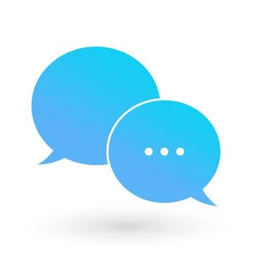 Chat bubbles vector icon. Talk bubble speech sign. Dialogue balloon. Vector Stock Illustration
