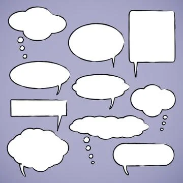 Chat bubbles vector illustration Stock Illustration
