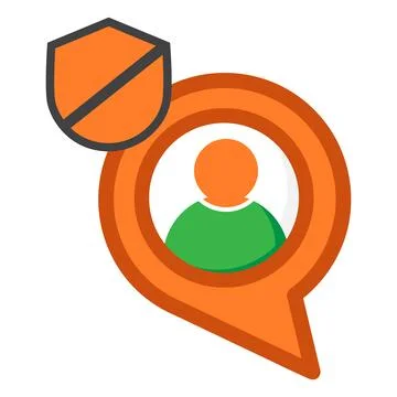 Chat buble with skull icon Stock Illustration