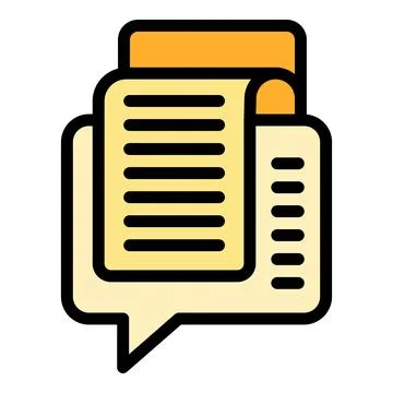 Chat business icon vector flat 스톡 일러스트
