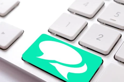 Chat button Foto stock