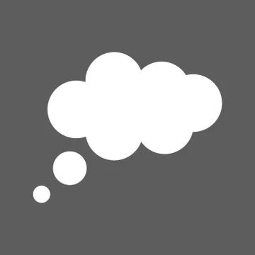 Chat cloud icon. Speech bubble vector illustration Stock Illustration
