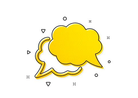 Chat comment icon. Comic speech bubble sign. Social media message. Vector イラスト素材