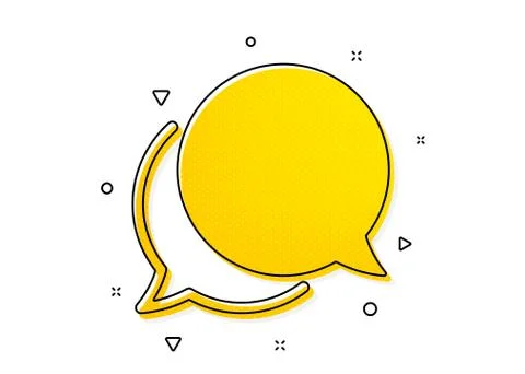 Chat comment icon. Speech bubble sign. Social media message. Vector 스톡 일러스트