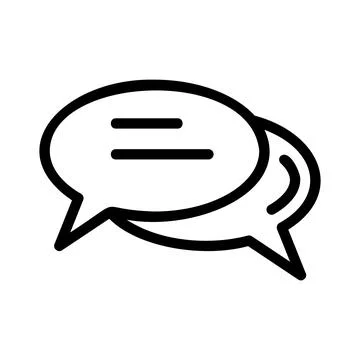 Chat comment speak message e commerce icon Stock Illustration
