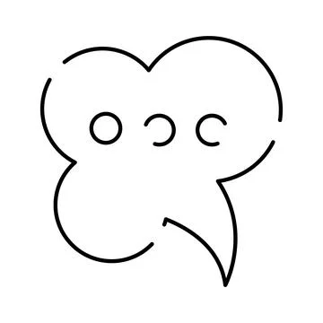 Chat communication concept with speech bubble icon Stock Illustration