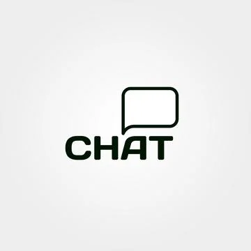Chat. Communication. Conversation. Conversation. Dialog. Appeal. Vector. Logo Stock Illustration