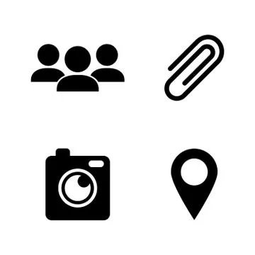 Chat communication. Simple Related Vector Icons Stock Illustration
