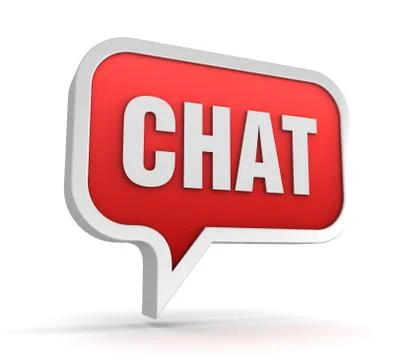 Chat concept 3d illustration Stock Illustration