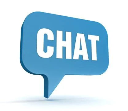 Chat concept 3d illustration Stock Illustration