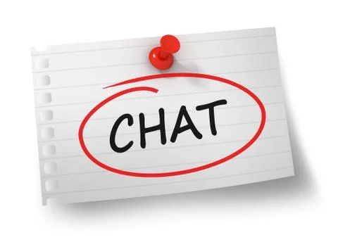 Chat concept 3d illustration isolated Stock Illustration