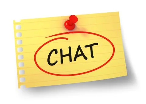 Chat concept 3d illustration isolated Stock Illustration