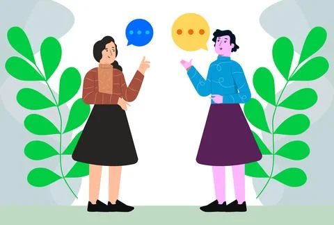 Chat Concept Illustration Stock-Illustration