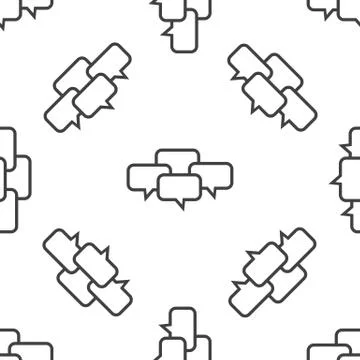 Chat conference pattern Illustrazione stock