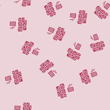 Chat delete glyph seamless pattern Illustrazione stock
