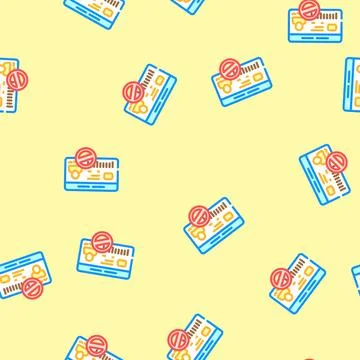 Chat delete vector seamless pattern Stock Illustration