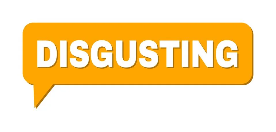 Chat DISGUSTING Colored Cloud Message Stock Illustration