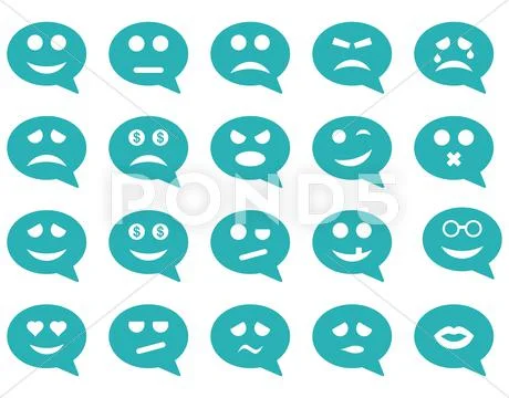 Chat Emotion Smile Icons