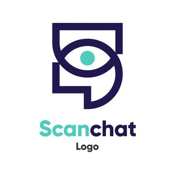 Chat Eye Logo Stock Illustration