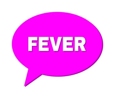 Chat FEVER Colored Bubble Frame Stock Illustration