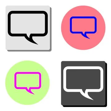 Chat. flat vector icon Stock Illustration