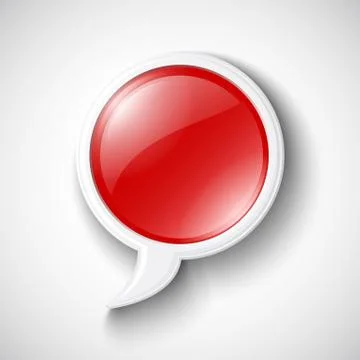 Chat Glossy Icon Stock Illustration