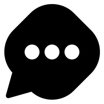Chat glyph icon vector illustration isolated on white background Stock Illustration