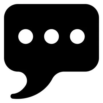 Chat glyph icon vector illustration isolated on white background Stock Illustration