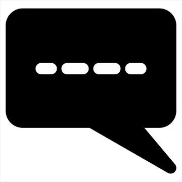 Chat glyph icon vector illustration isolated on white background Stock Illustration