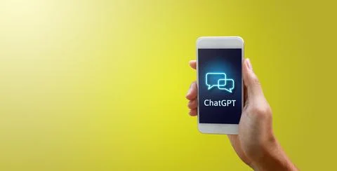 Chat GPT concept. Stock Photos