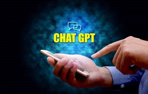 Chat GPT concept. Stock Photos