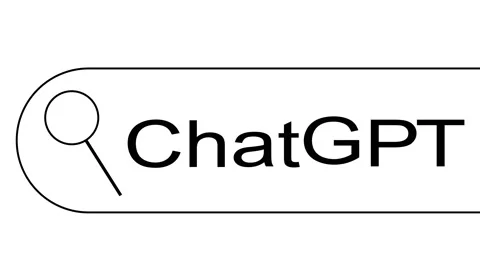 Chat gpt on the google internet research bar. chatgpt on internet. Video stock 231213332