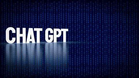 The chat gpt text glow on digital background  for technology  or it concept.. イラスト素材