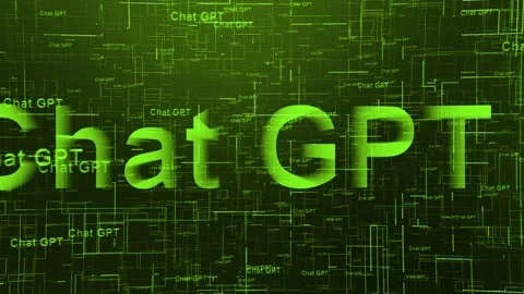 Chat GPT text technology animated backgr... | Stock Video | Pond5