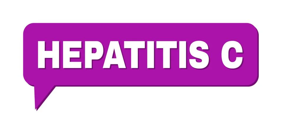 Chat HEPATITIS C Colored Cloud Frame Stock Illustration