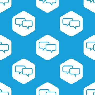 Chat hexagon pattern 스톡 일러스트
