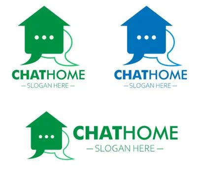 Chat home 스톡 일러스트