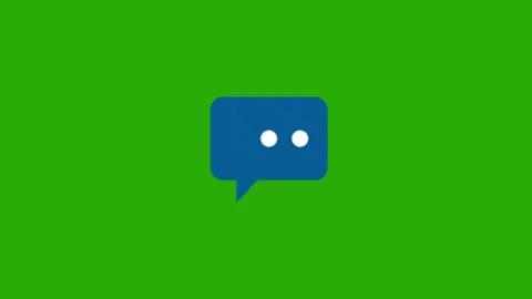 Chat icon animation on green screen Vidéo 330761051