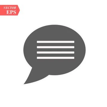 Chat icon, chat icon vector, in trendy flat style isolated on white backgro.. Stock Illustration