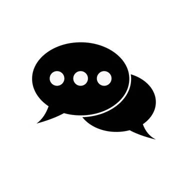 Chat icon, chat logo template on the white Stock Illustration