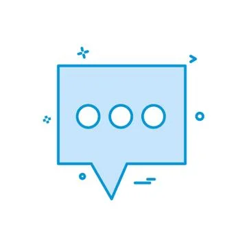 Chat icon design vector Stock Illustration