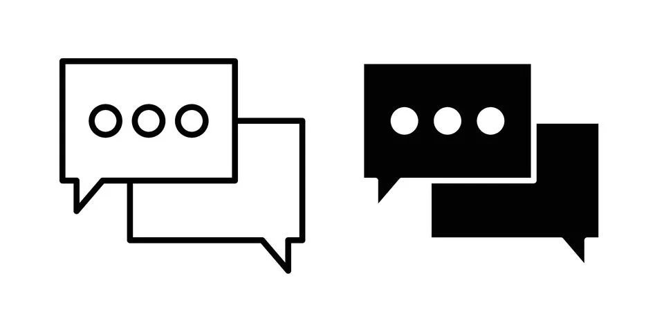 Chat icon graphic element. web icon set 스톡 일러스트