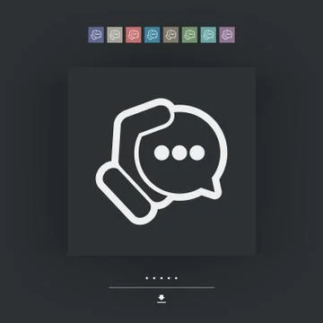 Chat icon 스톡 일러스트