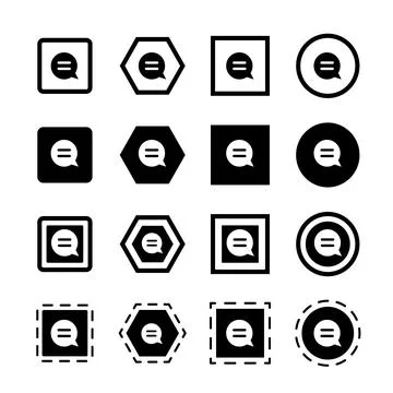 Chat icon illustration Stock Illustration