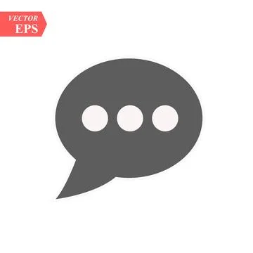 Chat icon illustration isolated vector sign symbol Stock Illustration