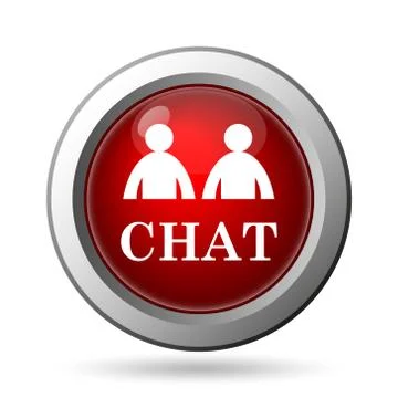 Chat icon. Internet button on white background.. Stock Illustration